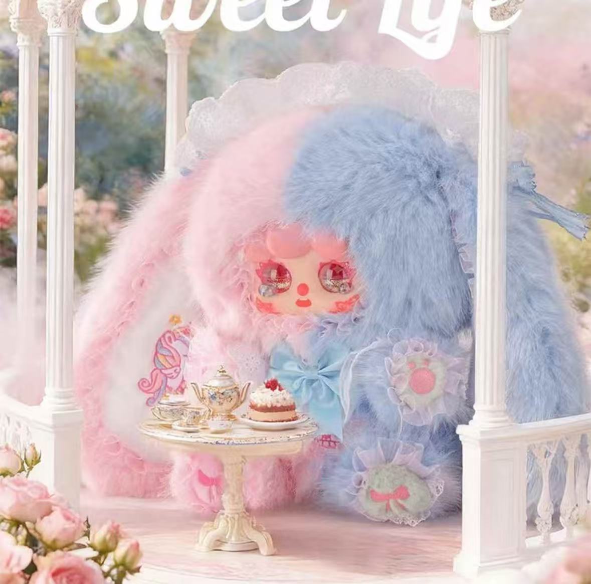 MIGO, Rose Tea Party, 600, plush, blind box, collectible, limited edition, purple, gift, toy, kawaii