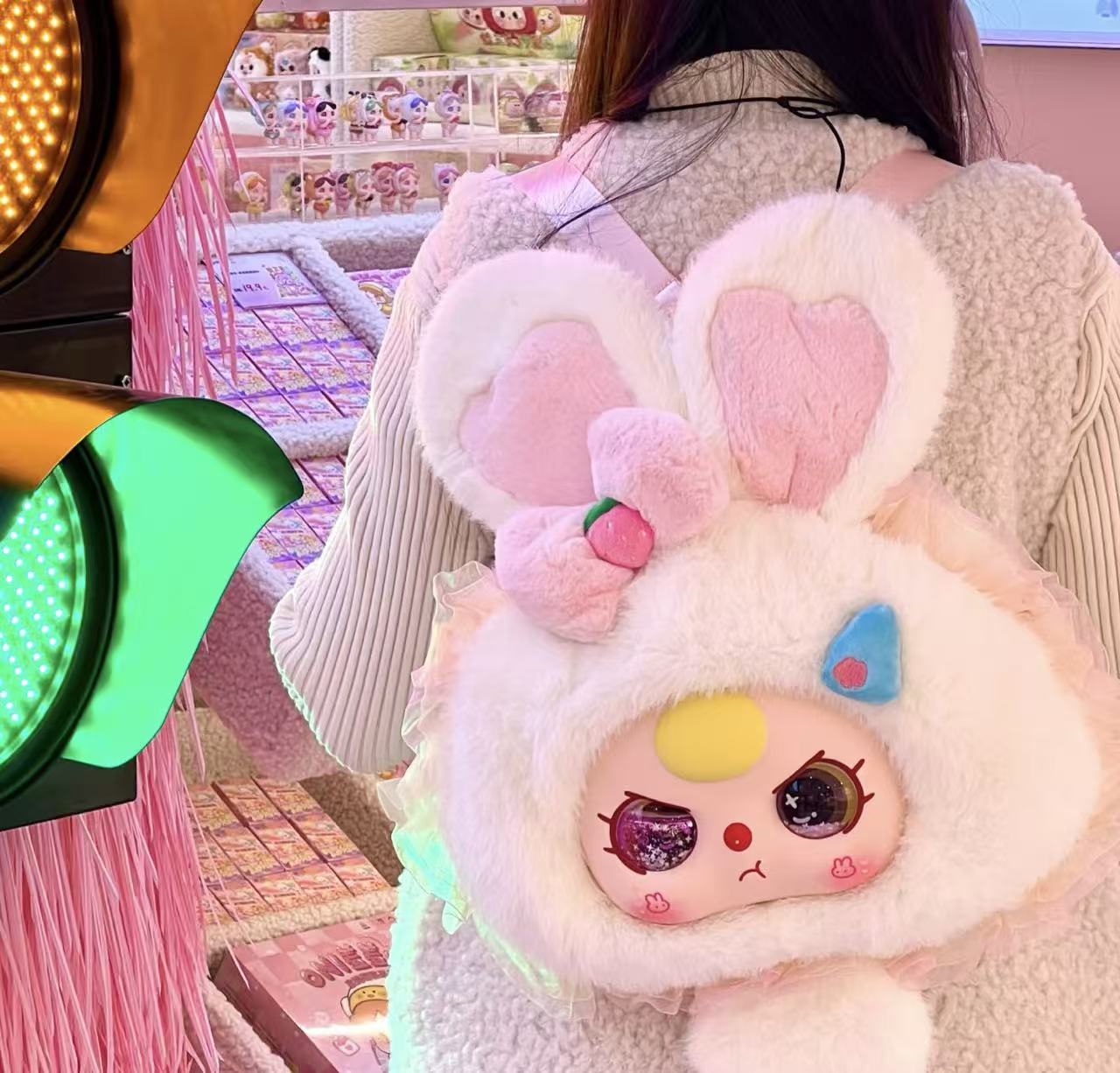 Fairy Tale Big Head Bag 800% Backpack Series, plush toys, 6+1+1 surprises and secrets, backpack or shoulder bag