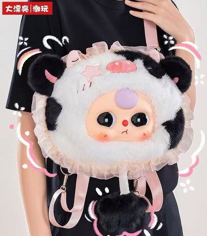 Fairy Tale Big Head Bag 800% Backpack Series, plush toys, 6+1+1 surprises and secrets, backpack or shoulder bag