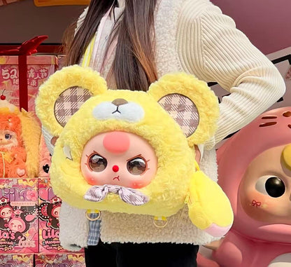 Fairy Tale Big Head Bag 800% Backpack Series, plush toys, 6+1+1 surprises and secrets, backpack or shoulder bag