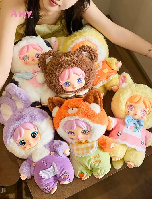 Amy Candy Jar's elves, plush toys, 9 regular versions, 1 hidden version