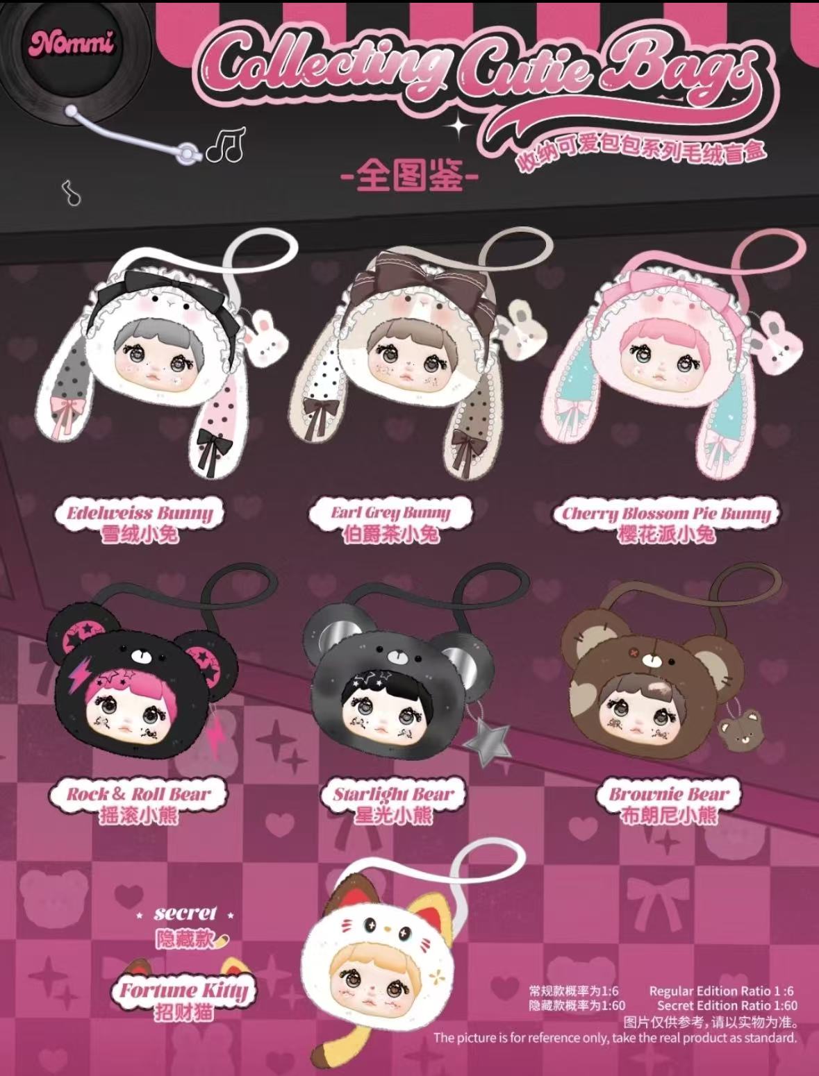 Sticky rice backpack, plush toys,blindbox