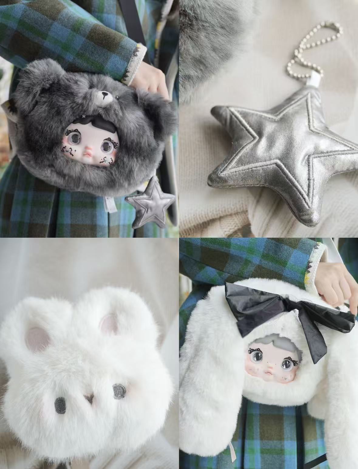 Sticky rice backpack, plush toys,blindbox