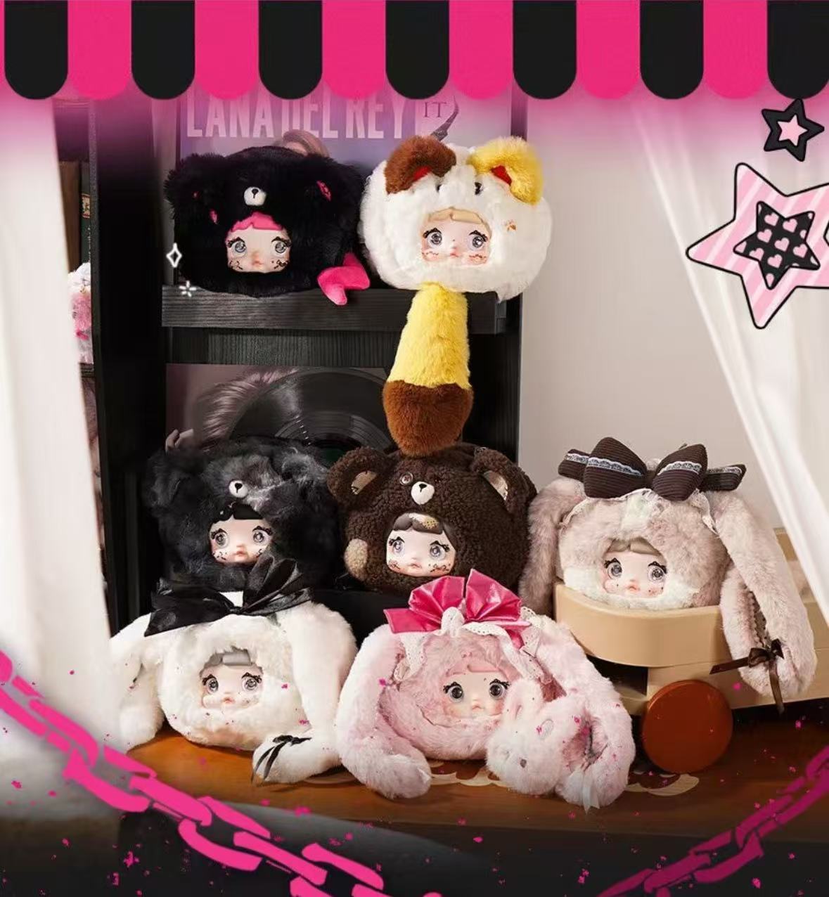 Sticky rice backpack, plush toys,blindbox